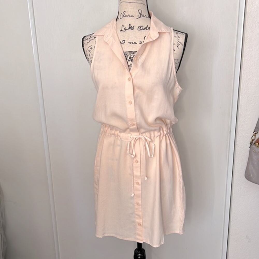NEW! Cloth & Stone Sleeveless Button-Down Mini Dress Size Small - Picture 2 of 7